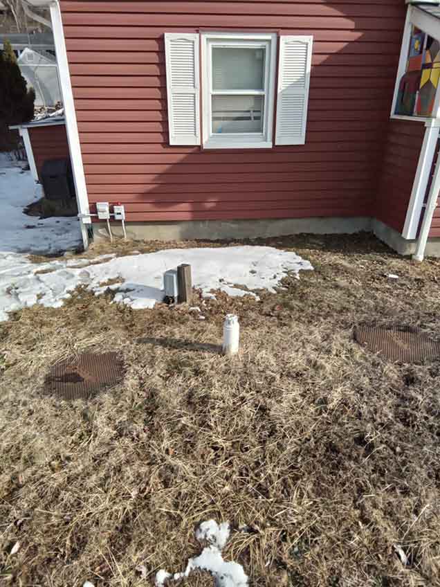 House Backyard at Winter