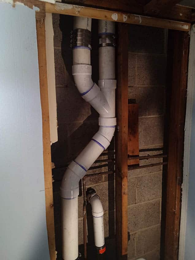 Vertical Sewer Pipe Repair