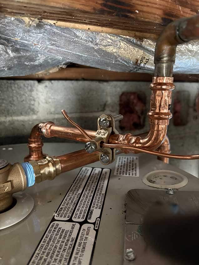 Water Heater Taps Connection